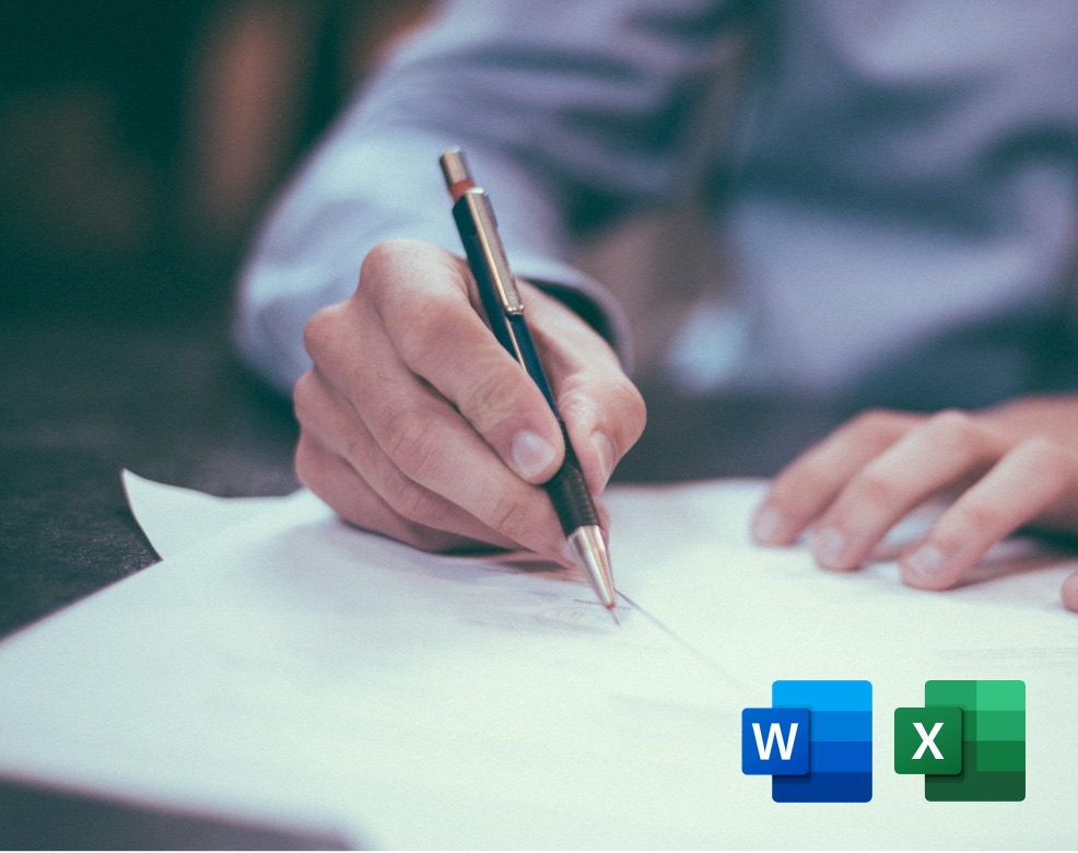 Het voorbeeld ondernemingsplan bestaat uit een word en excel document